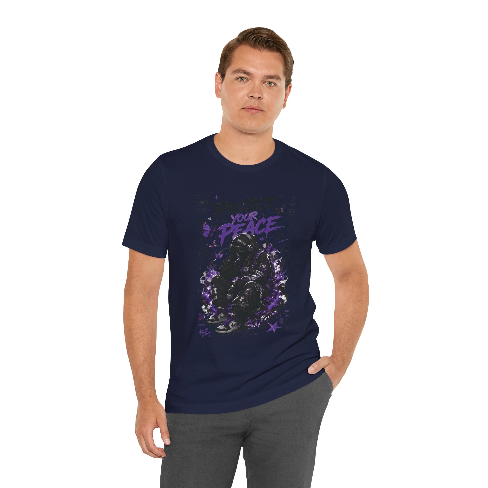 Protect Your Peace T-Shirt — Gothic Butterfly Graphic Tee