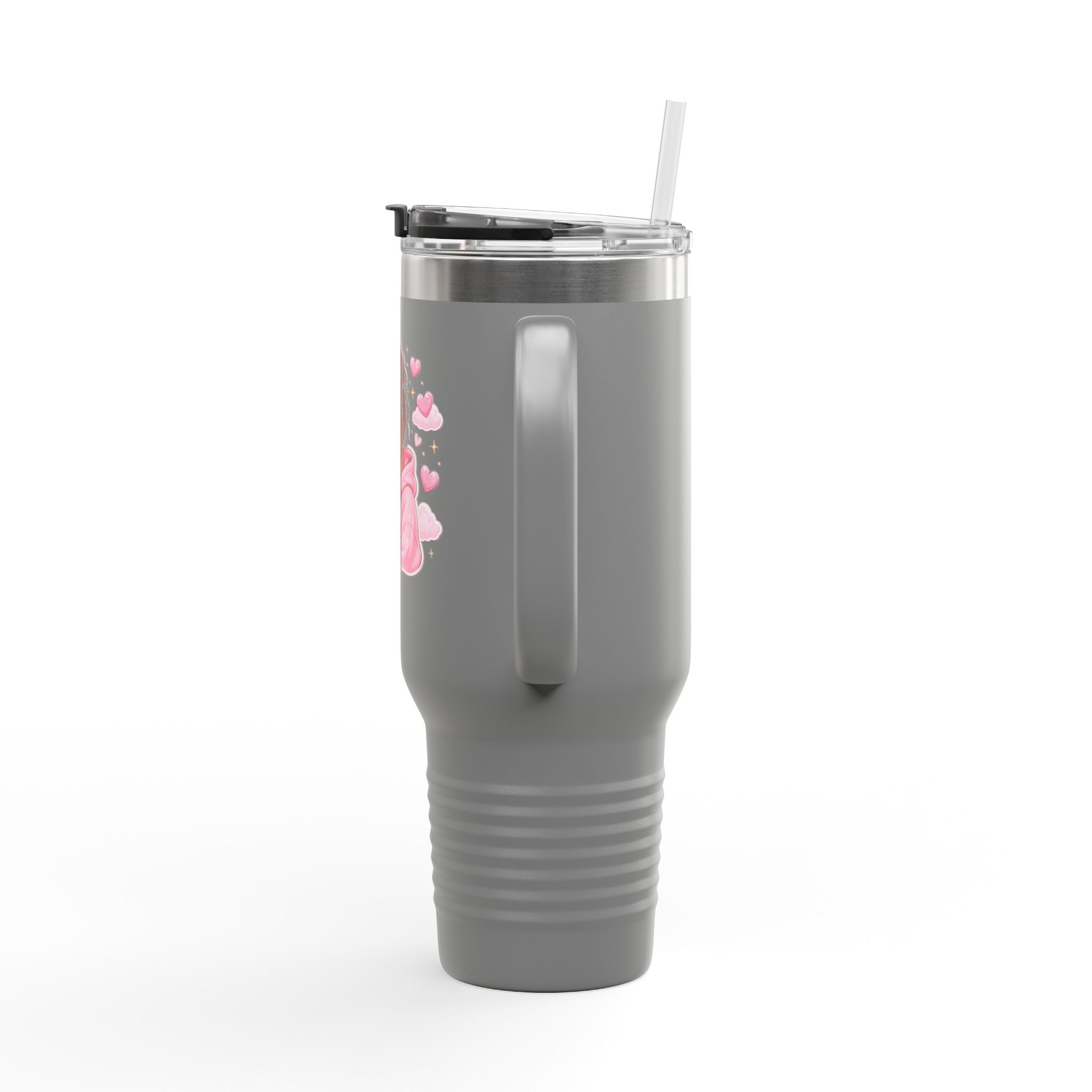 Cozy Pink Hoodie Girl 40oz Insulated Travel Mug