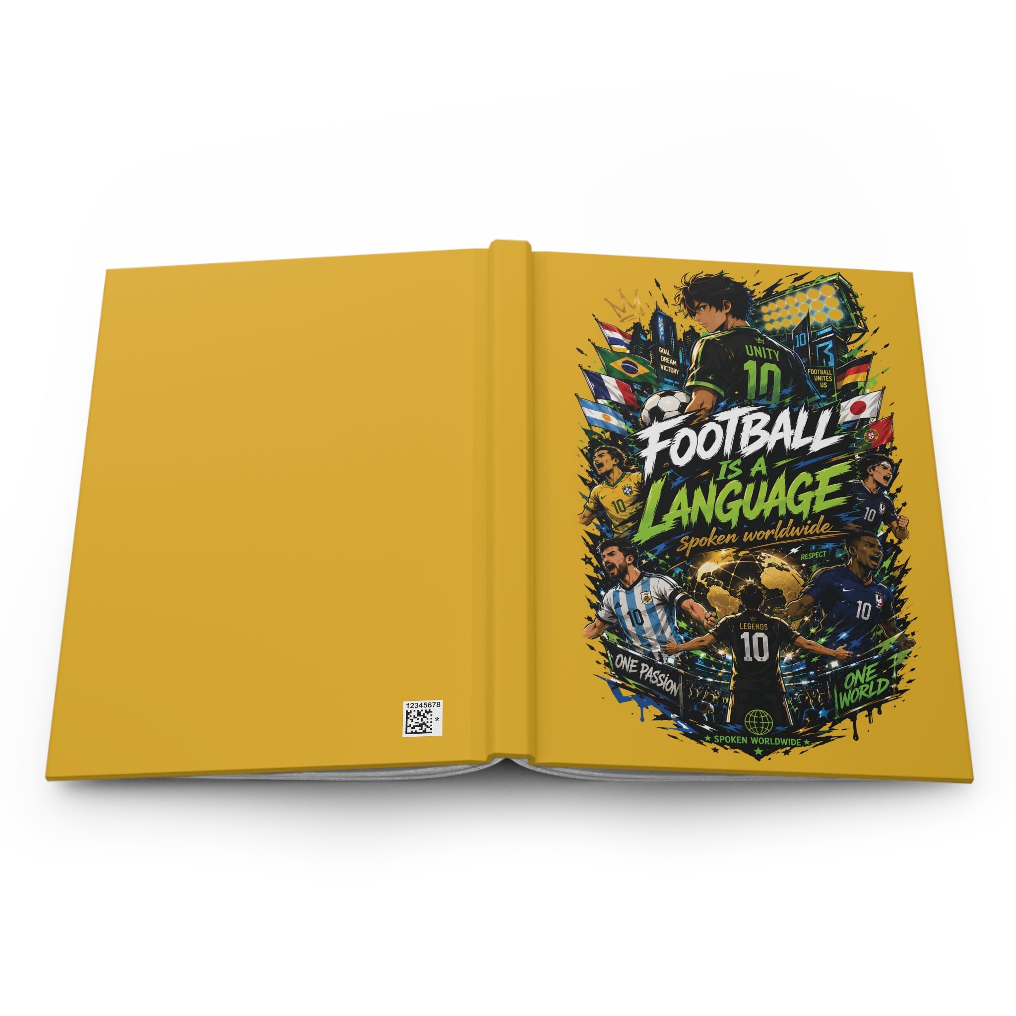 Football Is a Language Hardcover Journal — Soccer Fans Notebook