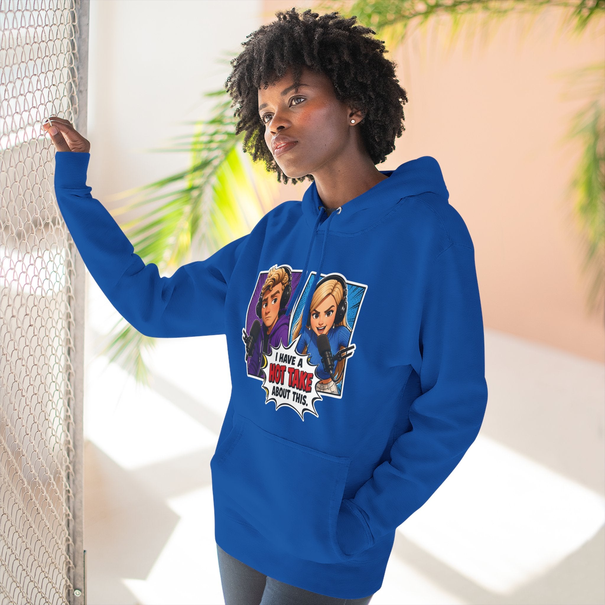 Comic Pop Art Hoodie — “I Have a Hot Take About This” Graphic Pullover