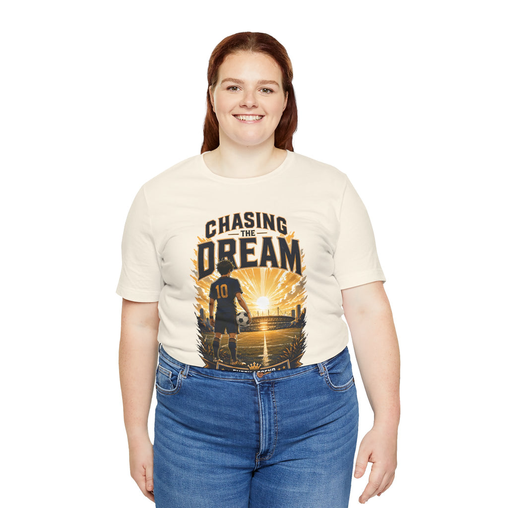 Soccer Tee — "Chasing the Dream" Inspirational Soccer Shirt
