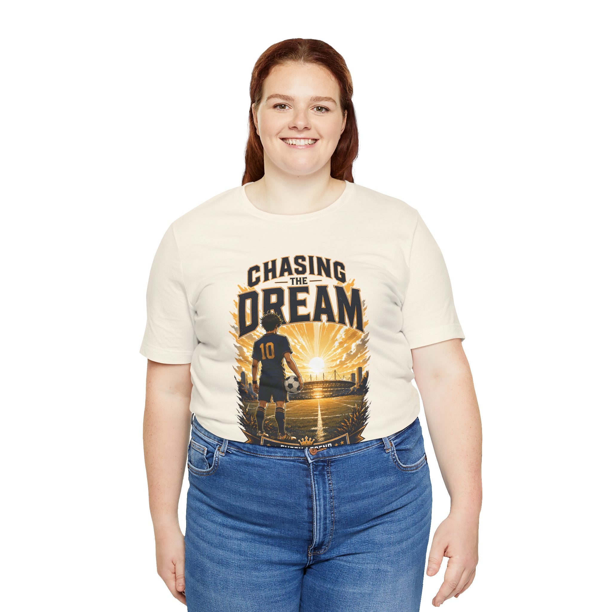 Soccer Tee — "Chasing the Dream" Inspirational Soccer Shirt