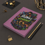 Football Is a Language Hardcover Journal — Personalized Soccer Number 10 Notebook