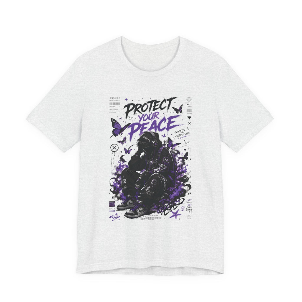 Protect Your Peace T-Shirt — Gothic Butterfly Graphic Tee