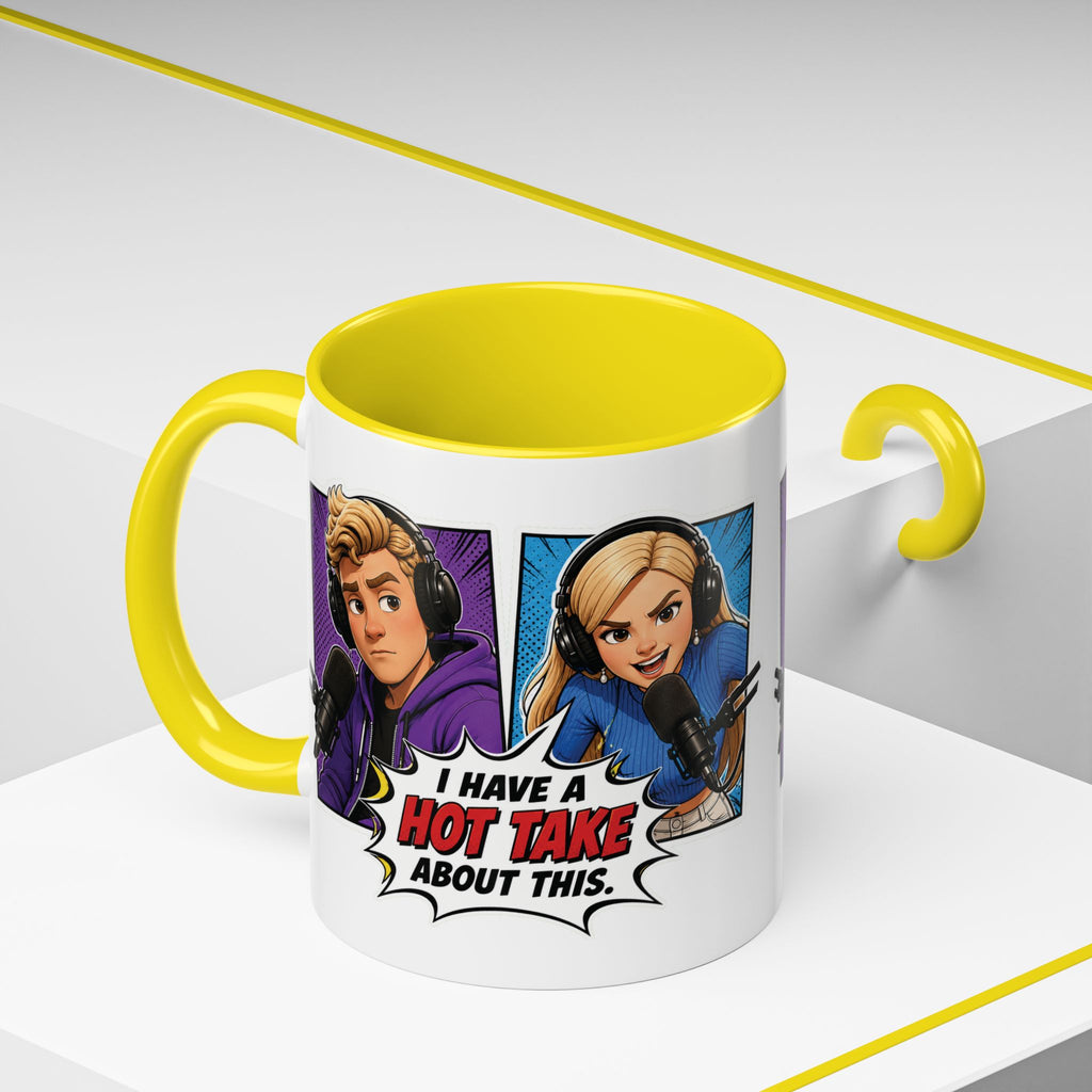 Jake And Emma Hot Take Coffee Mug — "I Have A Hot Take About This" Mug (11/15oz)
