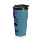 Your Mind Creates Reality Cosmic 15oz Travel Mug Seascape