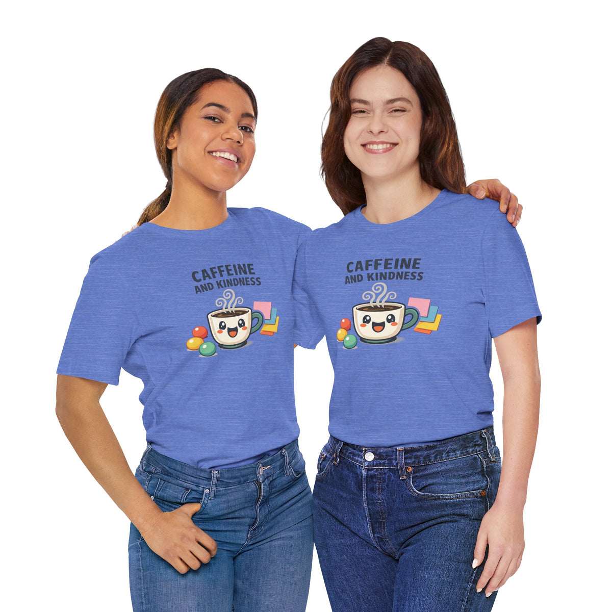 Caffeine and Kindness Coffee Graphic T Shirt