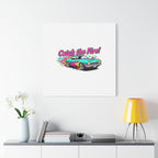 Retro Racing Car Canvas Wall Art – Vintage Dragster Design