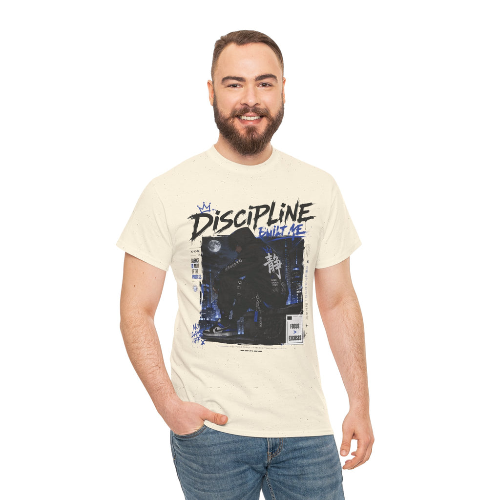 Discipline Anime Graphic Tee — Night Samurai Streetwear