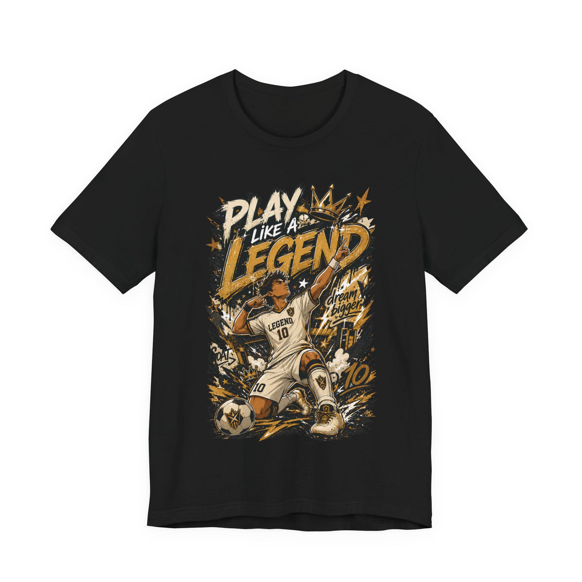 Play Like a Legend Soccer Graphic T Shirt