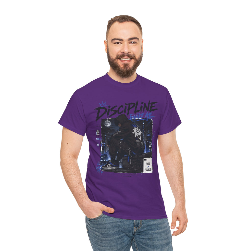 Discipline Anime Graphic Tee — Night Samurai Streetwear