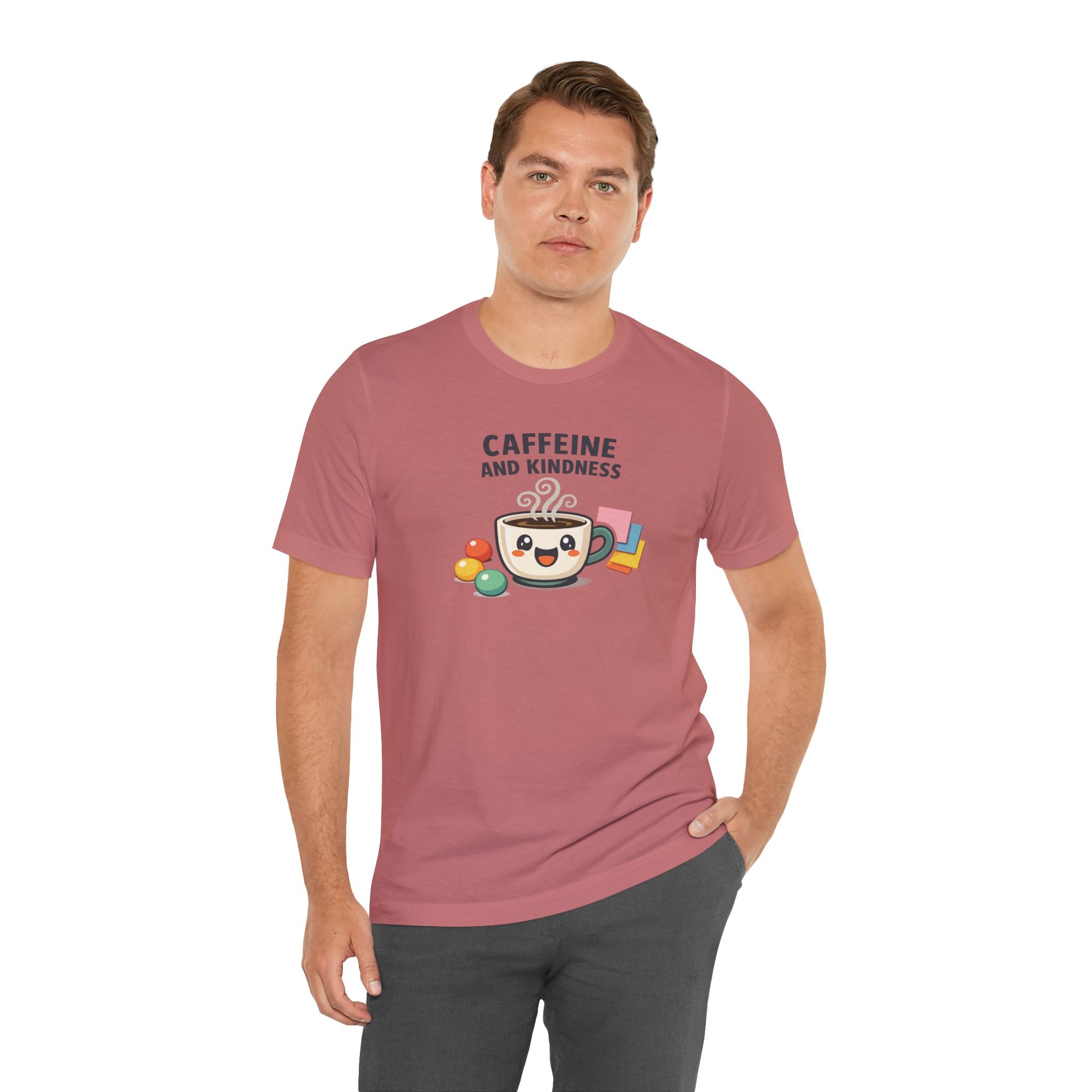 Caffeine and Kindness Tee | office humor, coffee fuel