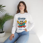 Happy Blob Cartoon Sweatshirt Cute Kawaii Crewneck