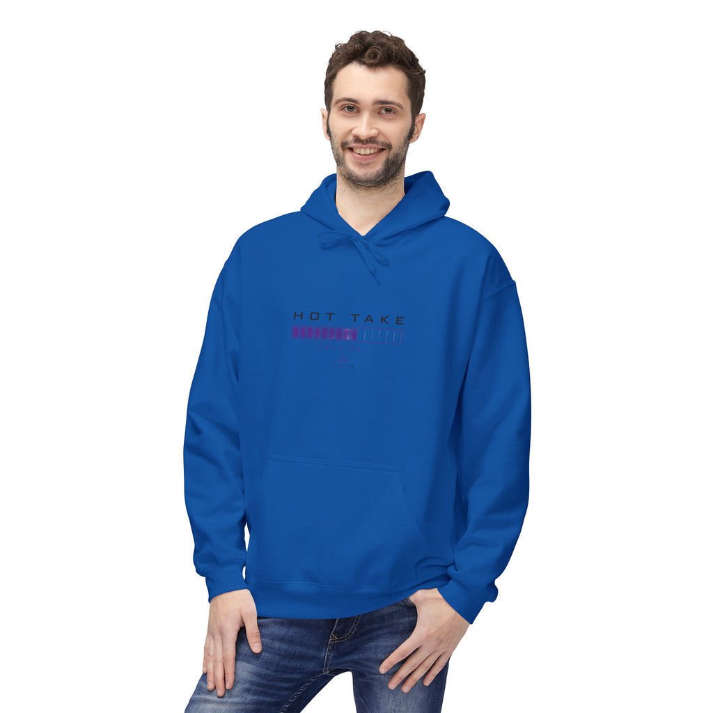 HOT TAKE Loading Hoodie — Minimalist Graphic Pullover