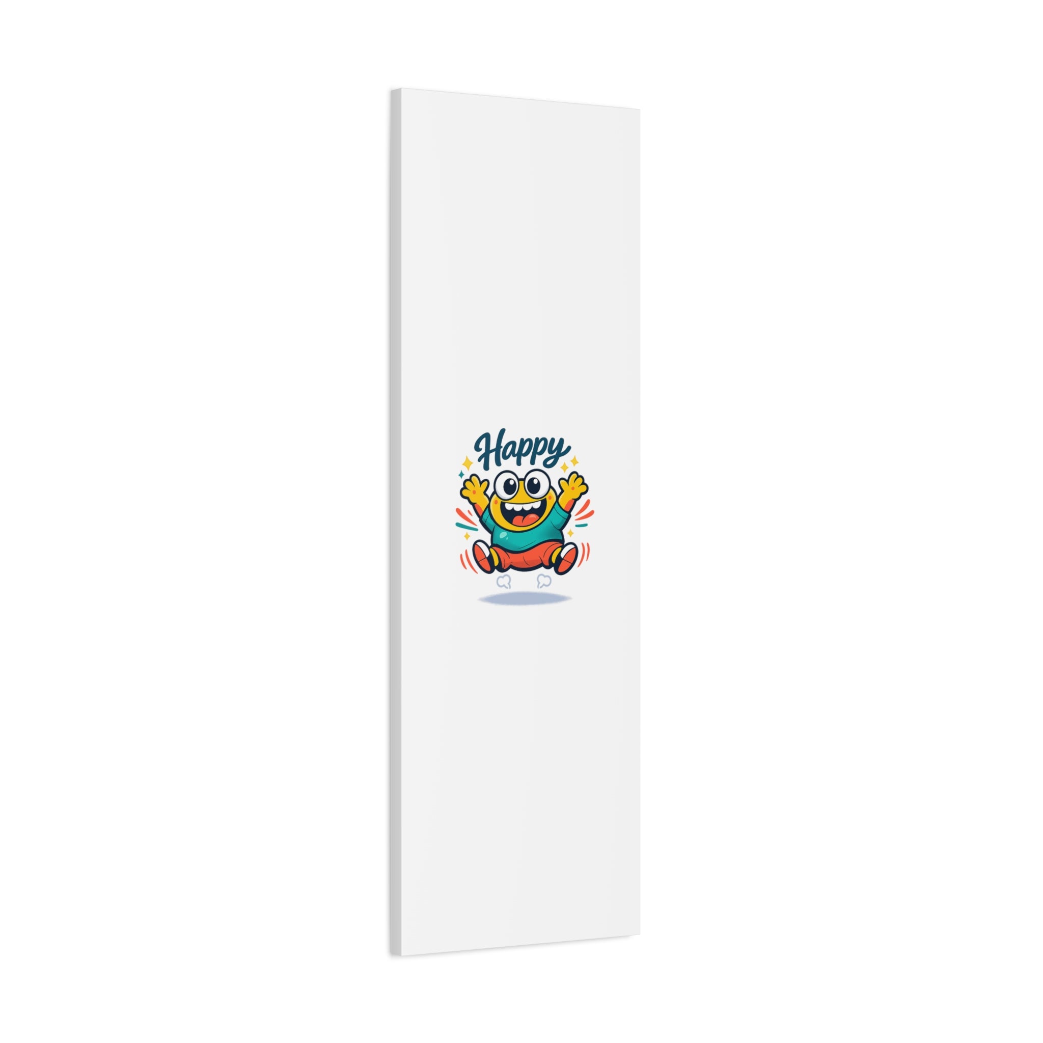 Happy Blob Cartoon Canvas | Bold Cartoon, Thick Outline, Kawaii Minimal