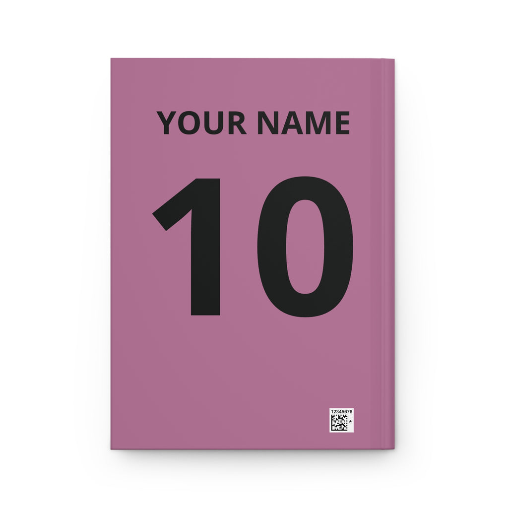 Football Is a Language Hardcover Journal — Personalized Soccer Number 10 Notebook