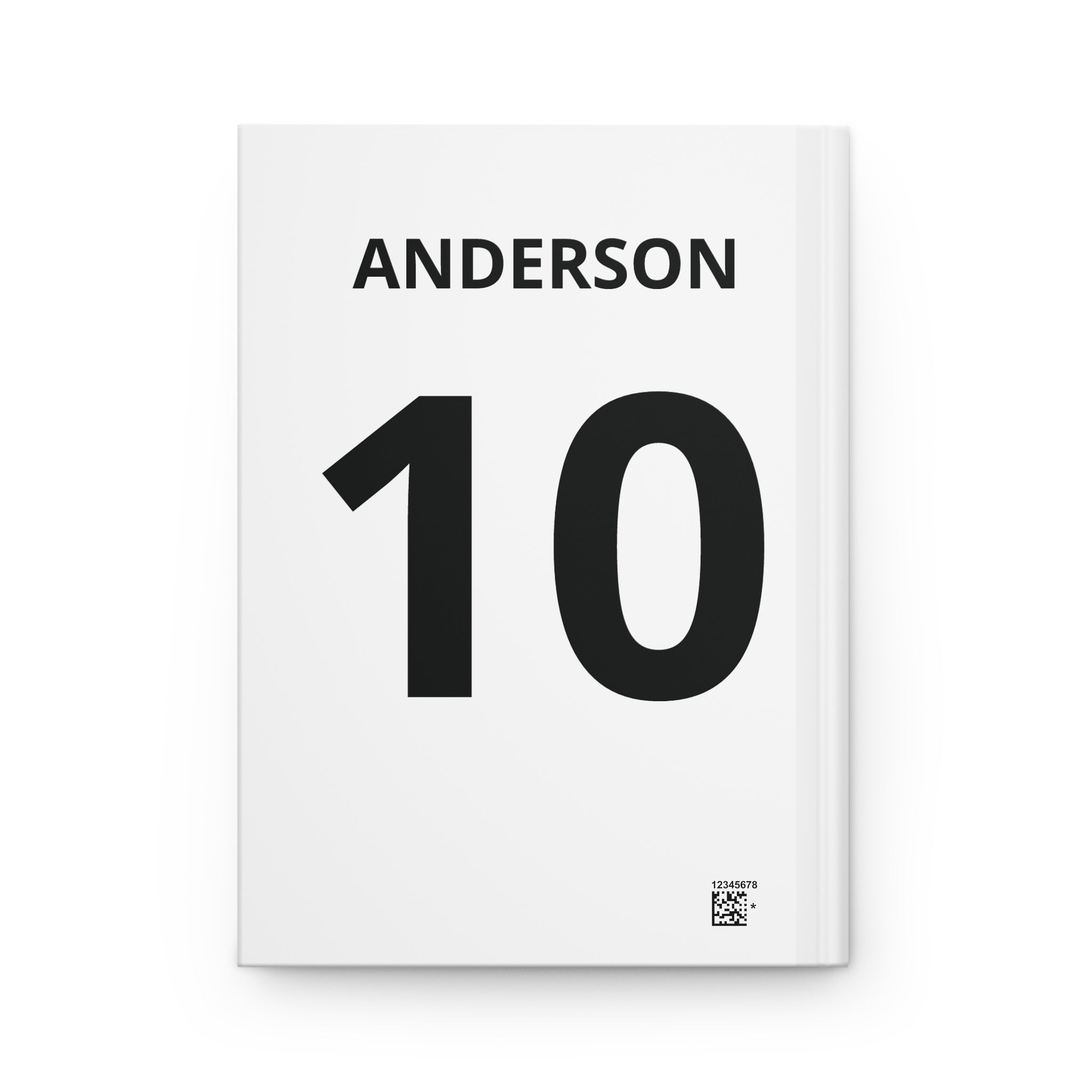 Hardcover Journal — "Born for the Big Stage" Sports Motivational Notebook (Personalized Name & Number)
