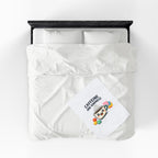 Caffeine and Kindness Velveteen Blanket - Cozy Coffee-Themed Throw