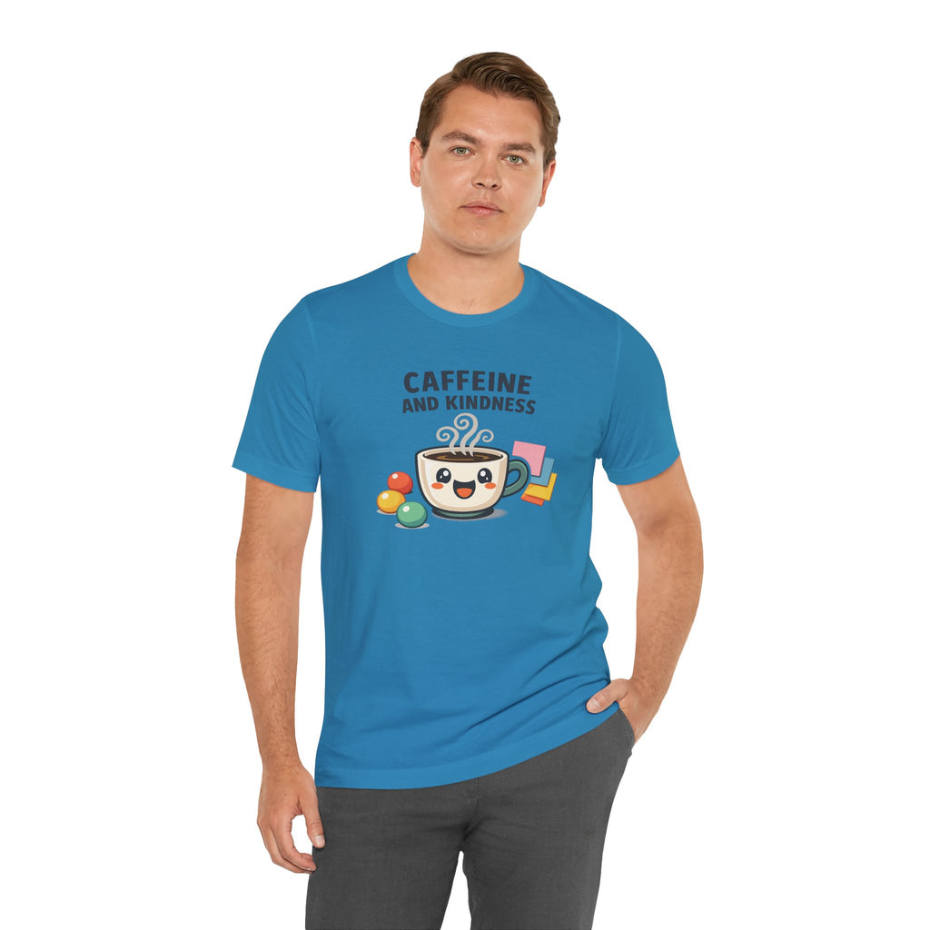 Caffeine and Kindness Coffee Graphic T Shirt