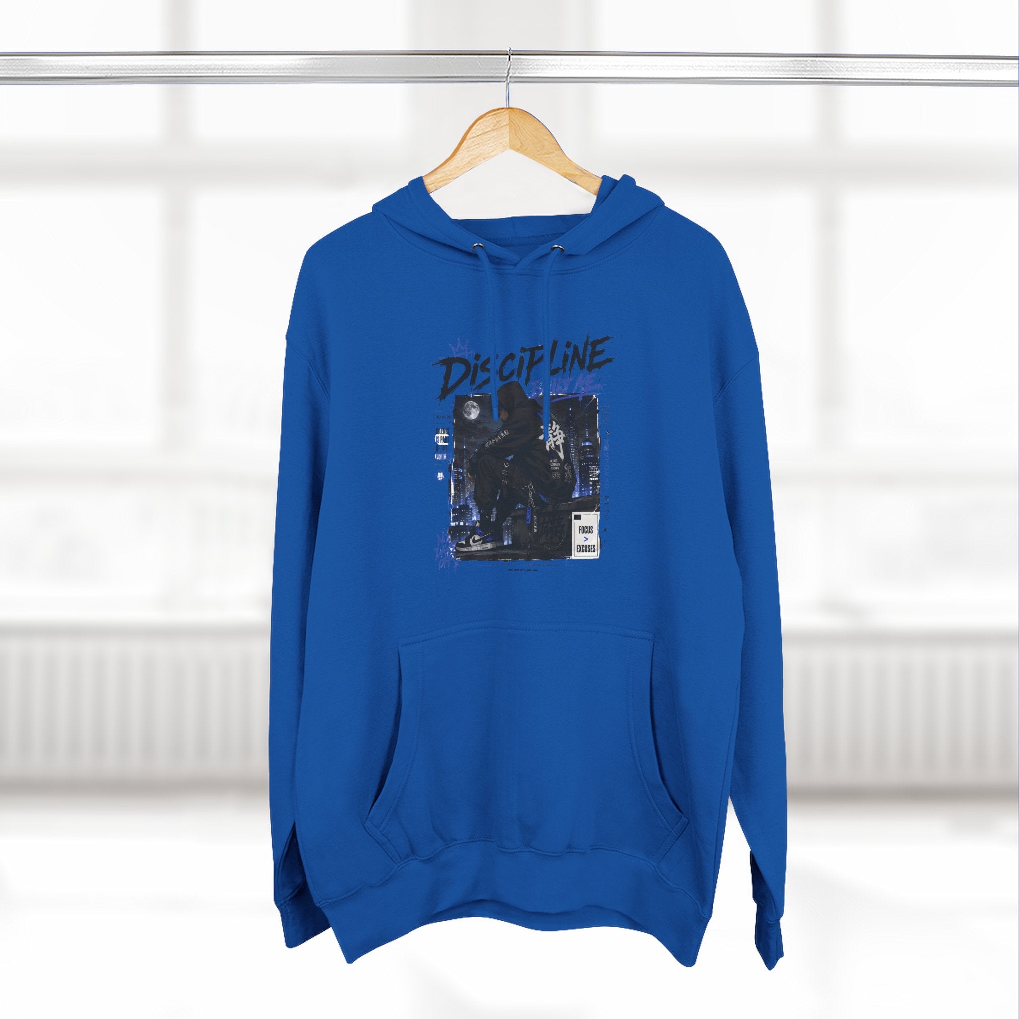 Discipline Graphic Hoodie — Vintage TV Photo Streetwear Pullover