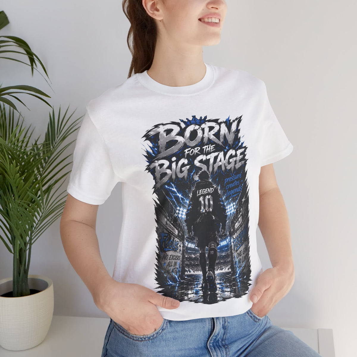 Born for the Big Stage Soccer Player T Shirt