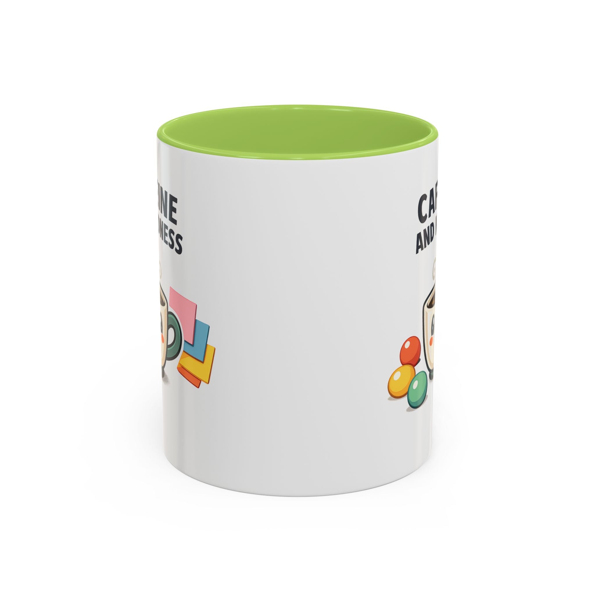 Caffeine and Kindness Coffee Mug – Ceramic Accent Mug (11oz / 15oz)