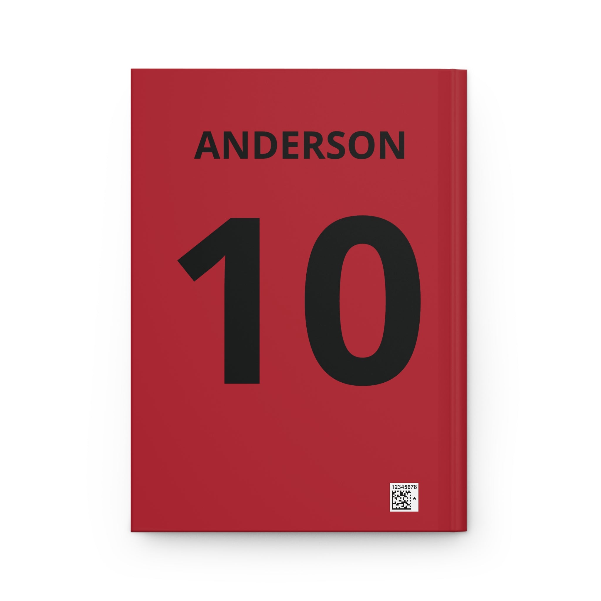 Soccer Journal — "Chasing the Dream" Motivational Hardcover Notebook (Personalized Name & Number)