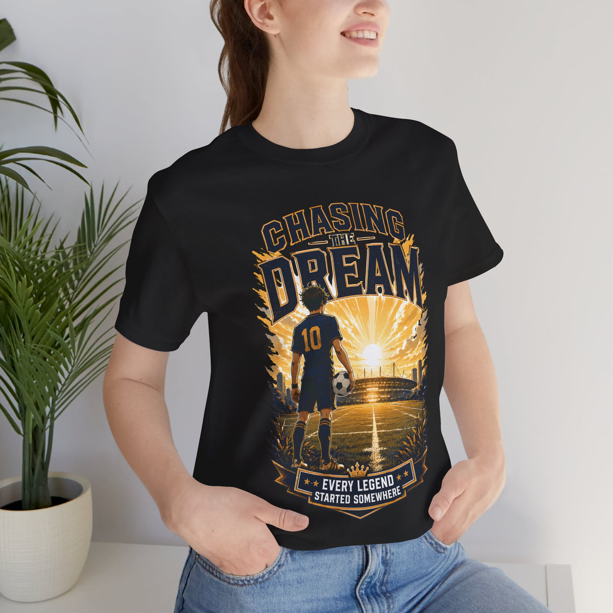 Chasing the Dream Soccer Graphic T Shirt