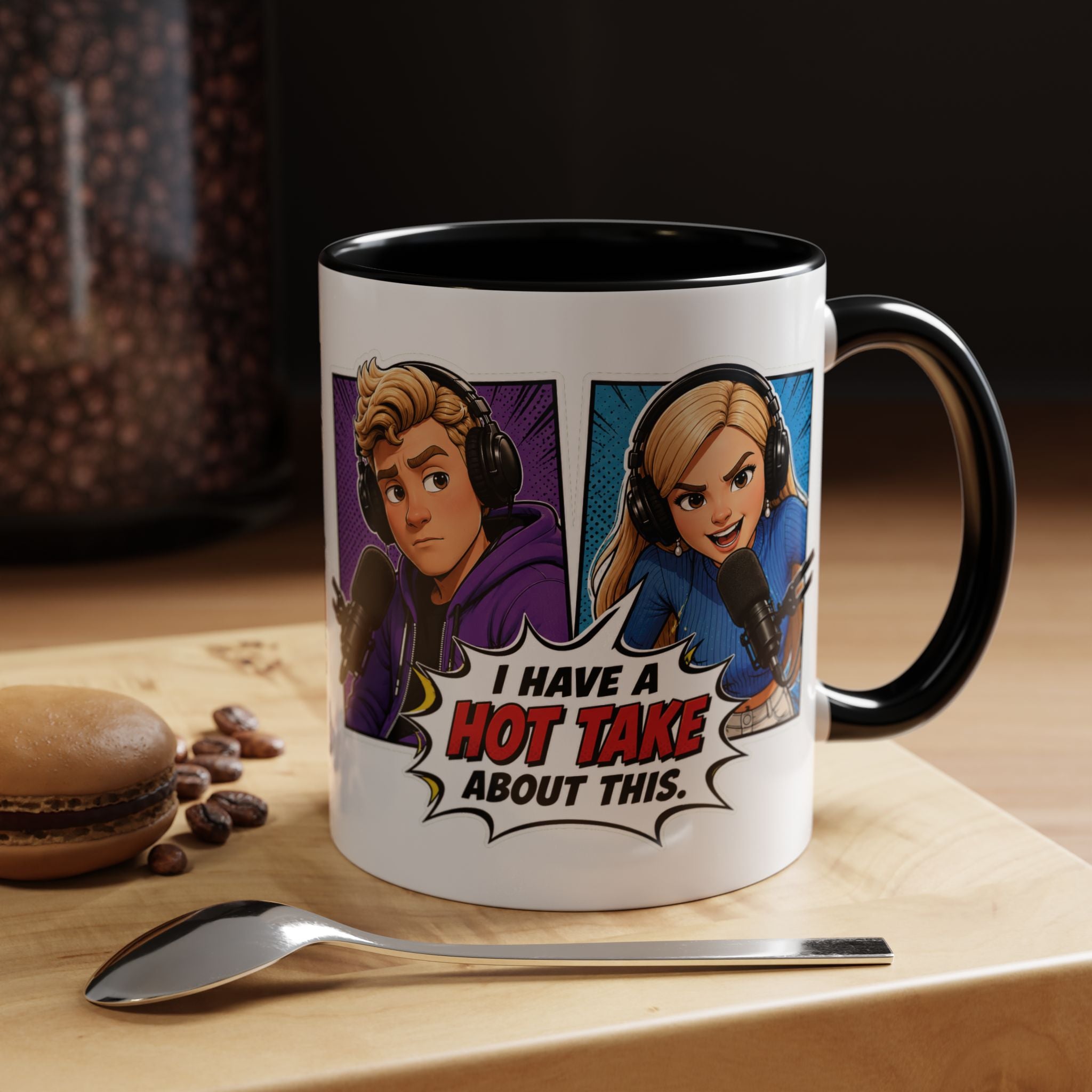 Jake And Emma Hot Take Coffee Mug — "I Have A Hot Take About This" Mug (11/15oz)