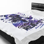 Velveteen Plush Blanket — Cosmic Astronaut 'Your Mind Creates Reality' Soft Throw