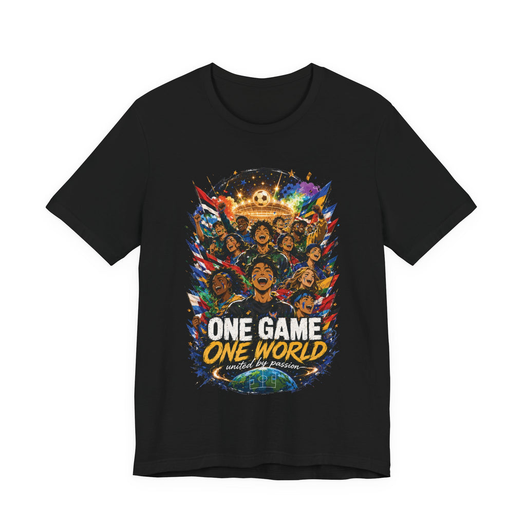 One Game One World Soccer Graphic T Shirt