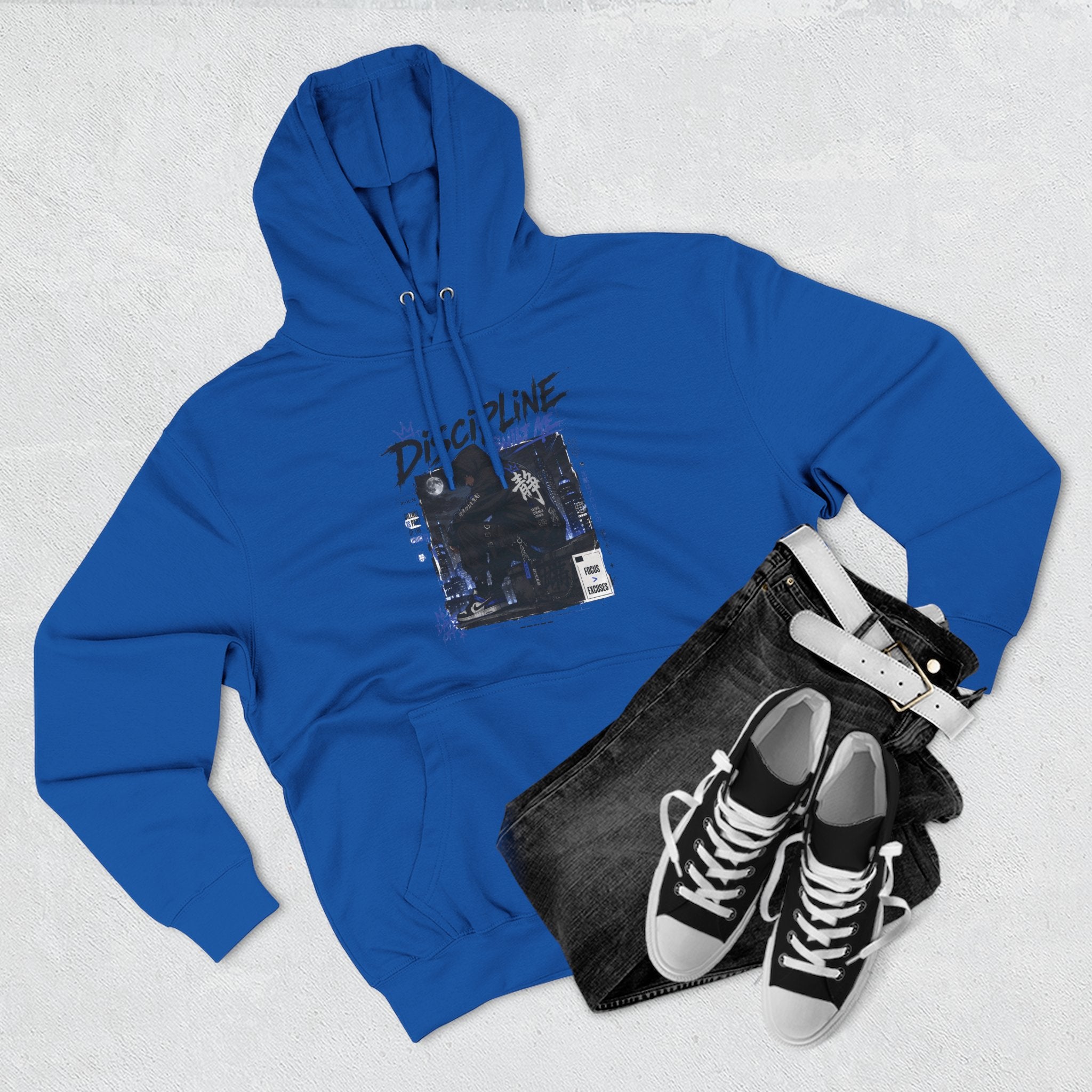 Discipline Graphic Hoodie — Vintage TV Photo Streetwear Pullover