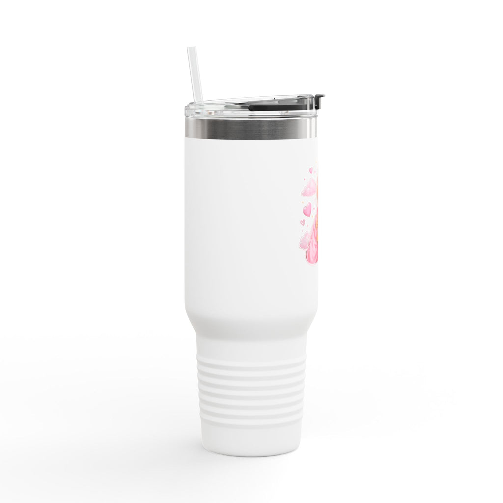 Cozy Pink Hoodie Girl 40oz Insulated Travel Mug