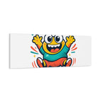 Happy Blob Cartoon Canvas Bold Kawaii Wall Art