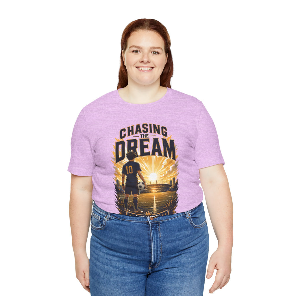 Soccer Tee — "Chasing the Dream" Inspirational Soccer Shirt
