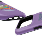 Happy Monster Magnetic Protective Phone Case Purple