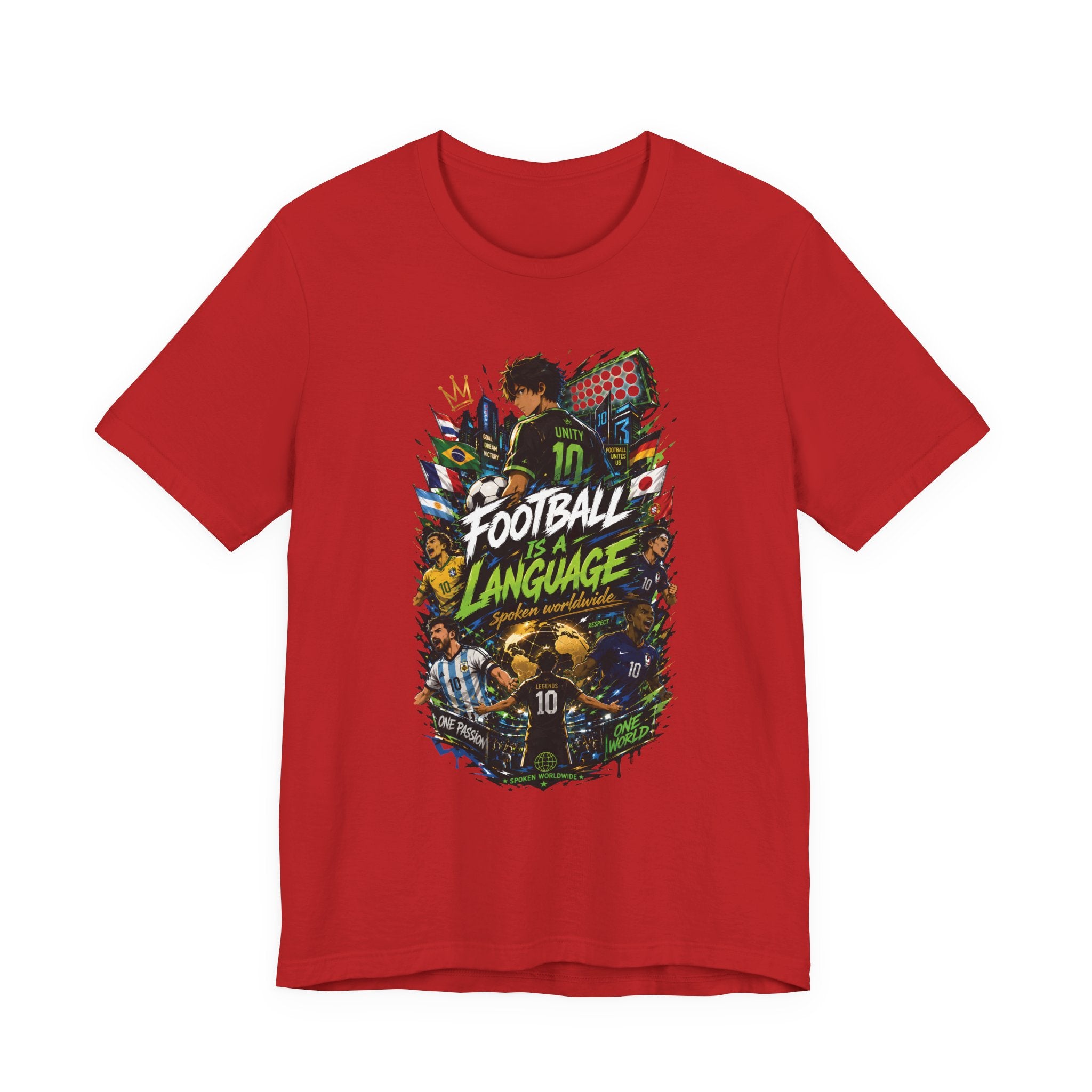 Football Language Graphic Tee — Soccer Fan Jersey Shirt