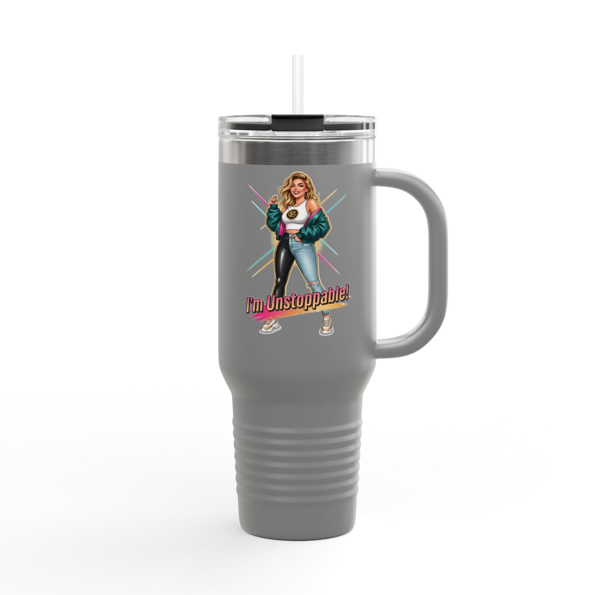 I'm Unstoppable Retro 40oz Insulated Travel Mug