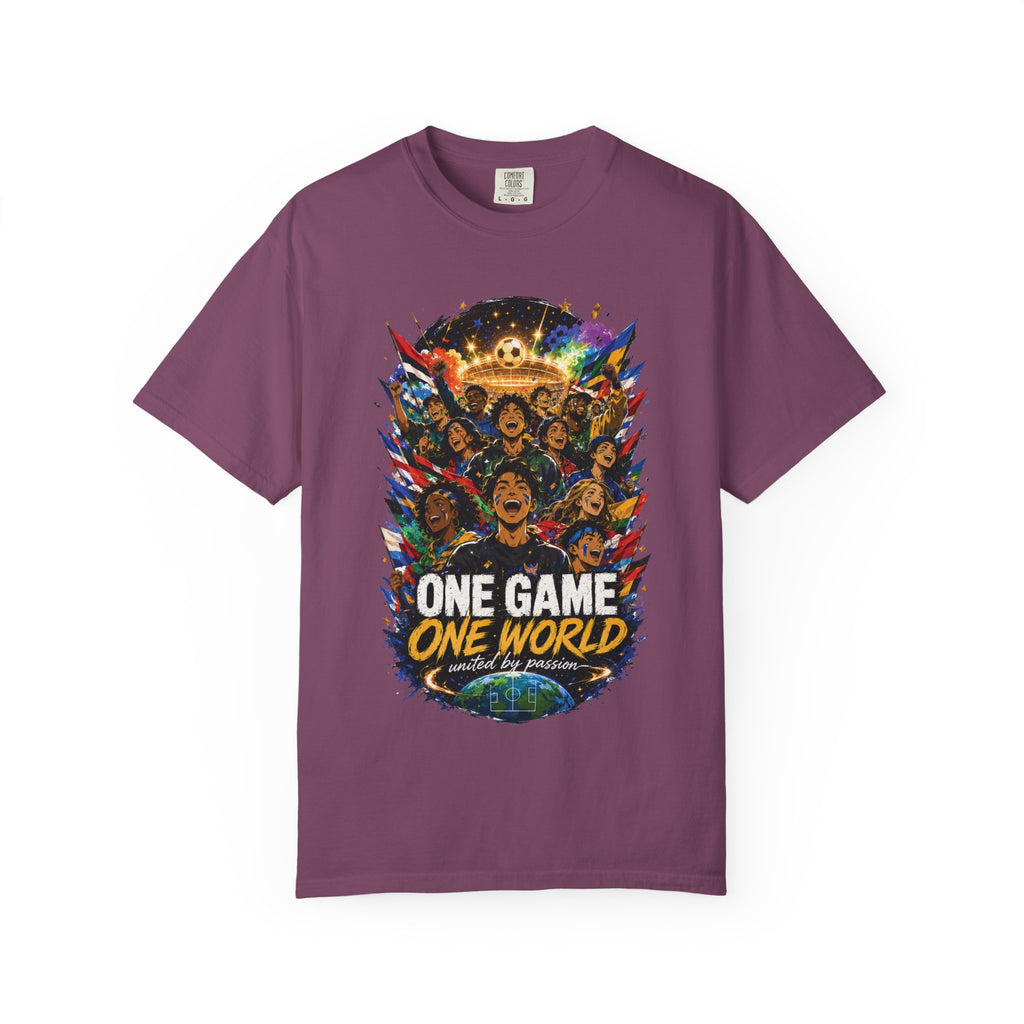 One Game One World Soccer T-Shirt — International Football Fans Graphic Tee
