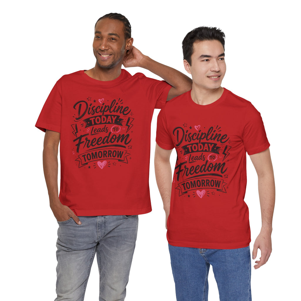Discipline Today Leads to Freedom Tomorrow Motivational T Shirt