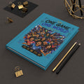 One Game One World Hardcover Journal — Personalized Soccer Team Number Notebook