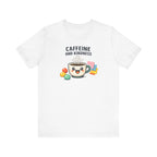 Caffeine and Kindness T-Shirt - Casual Coffee Graphic Tee