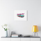 Retro Racing Car Canvas Wall Art – Vintage Dragster Design