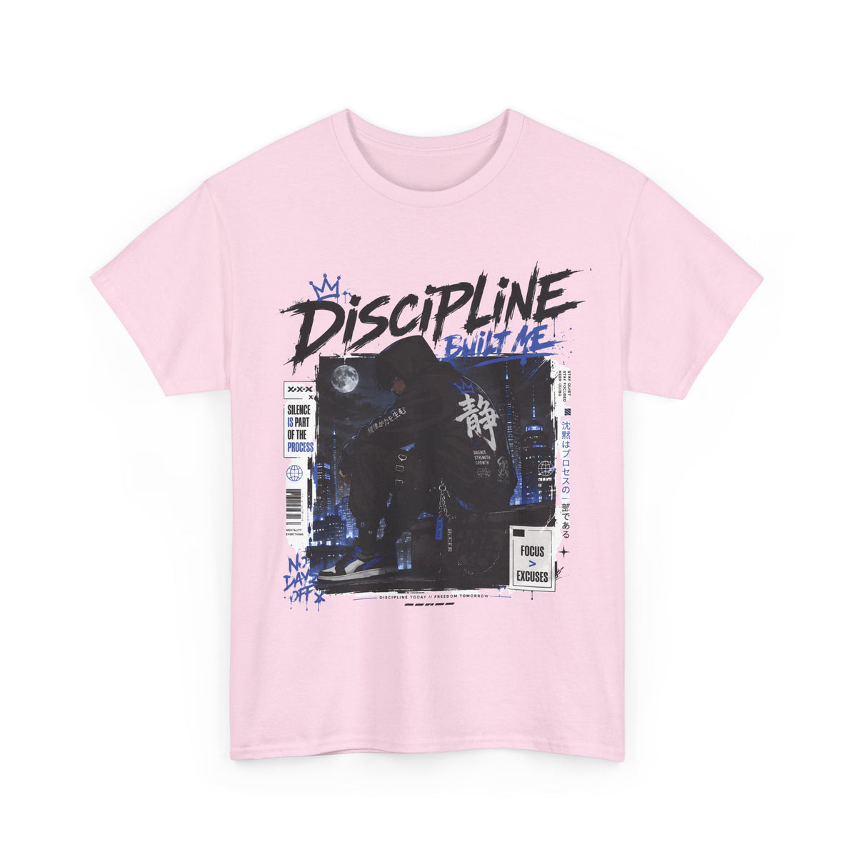 Discipline Built Me Anime Streetwear T Shirt