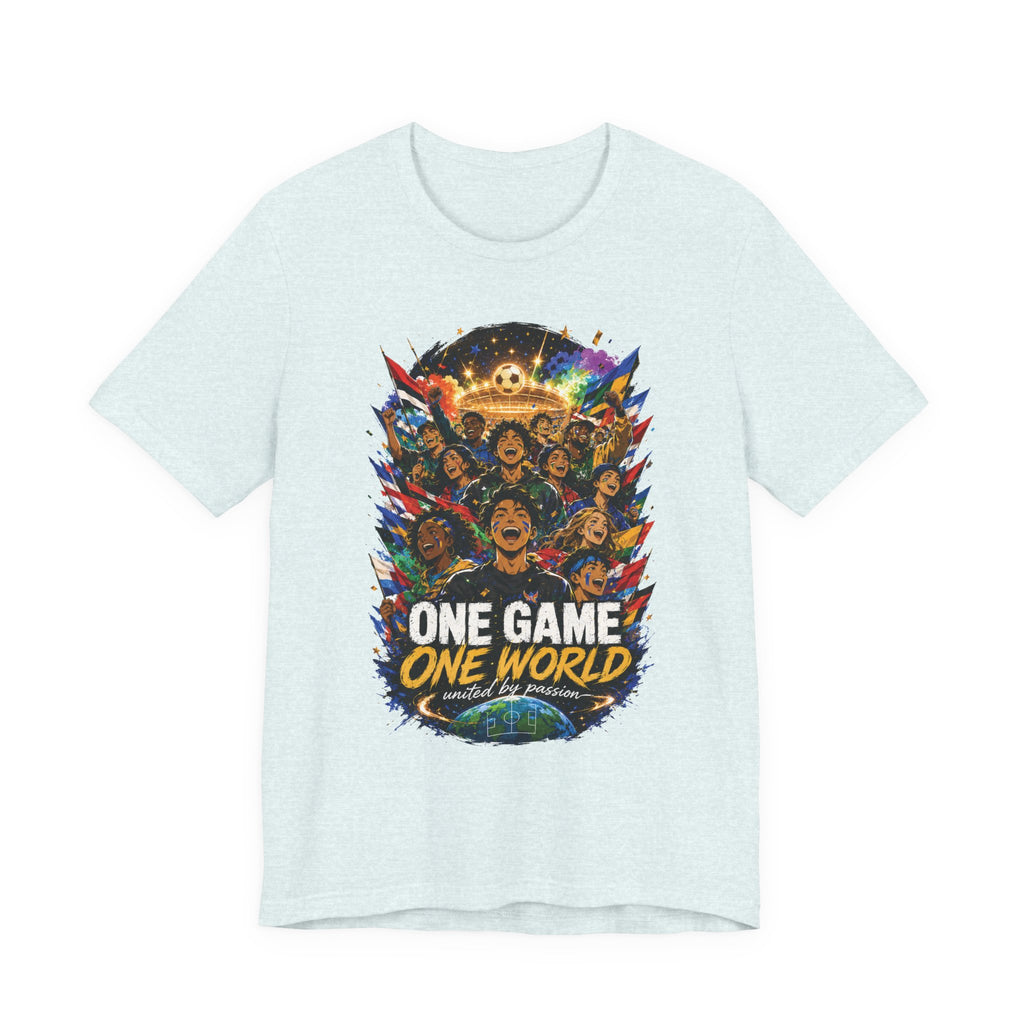 Soccer Graphic Tee - "One Game One World" Graphic T-Shirt