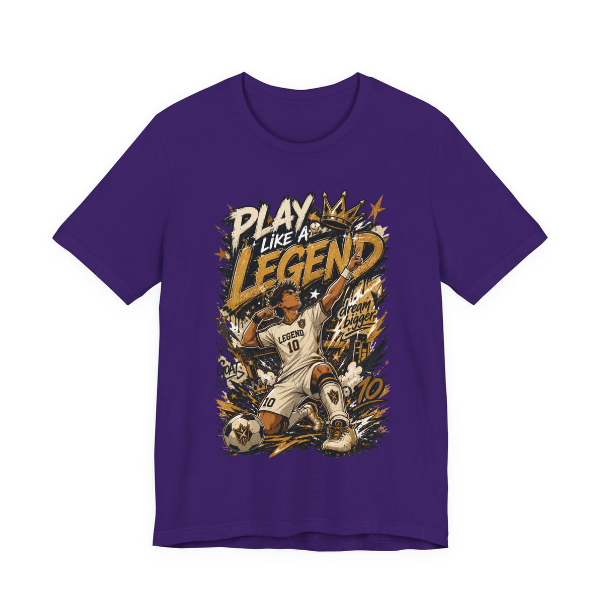 Play Like a Legend Soccer Graphic T Shirt