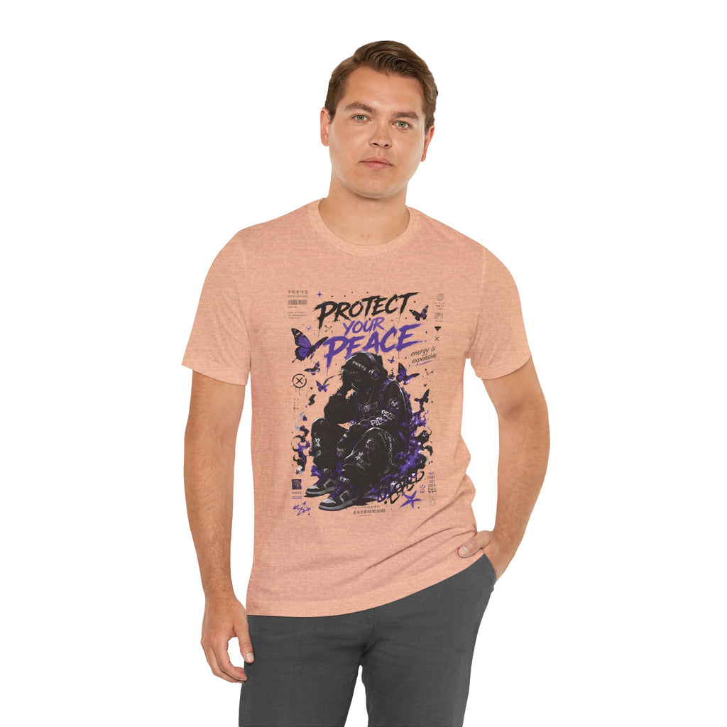 Protect Your Peace Gothic Butterfly Graphic T Shirt