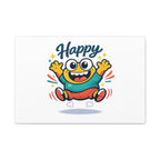 Happy Blob Cartoon Canvas | Bold Cartoon, Thick Outline, Kawaii Minimal