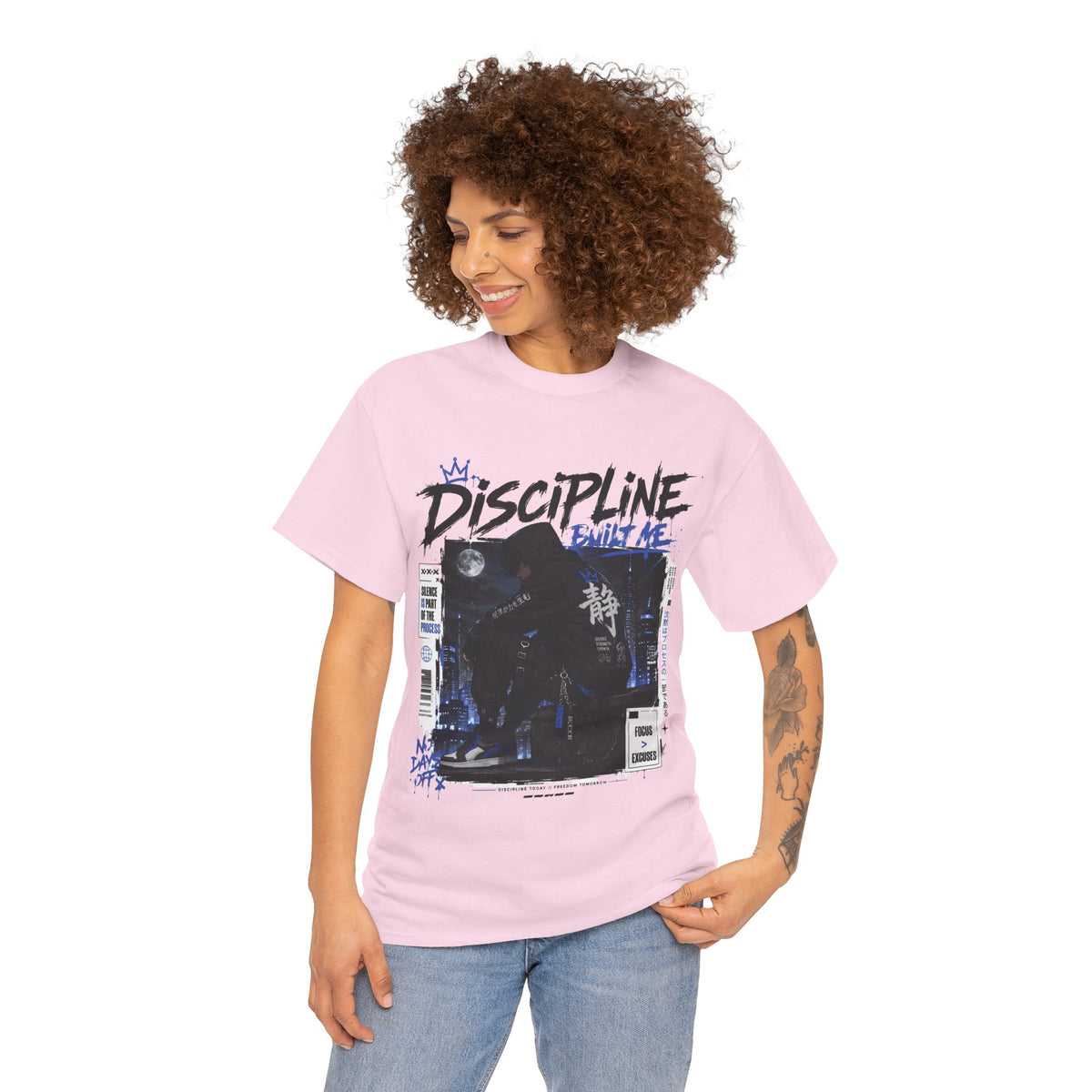Discipline Built Me Anime Streetwear T Shirt
