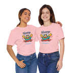Happy Mood Blob Tee | kawaii minimal, thick outline emoji cartoon